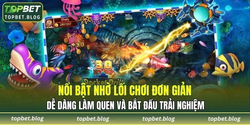 Siêu phẩm bắn cá nổi bật nhờ lối chơi đơn giản